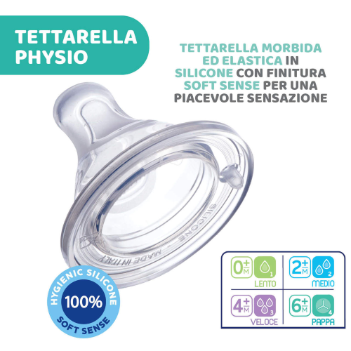 TETTARELLA 0m+ Flusso Lento Silicone Perfect 5 (2 pz) - Capriccio Baby