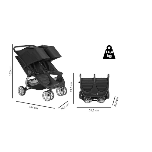 CITY MINI 2 Double Passeggino Gemellare - Capriccio Baby