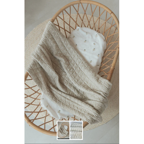 Coperta Culla 100x75 - Wrinkled + spugna peluche - Capriccio Baby
