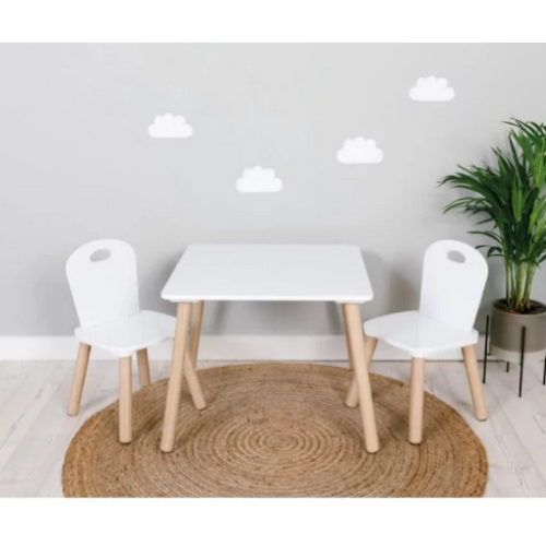 Tavolo in Legno con 2 Sedie - Capriccio Baby