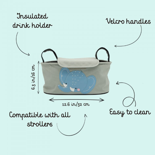 Borsa organizer per passeggino - Elefante Chewy - Capriccio Baby
