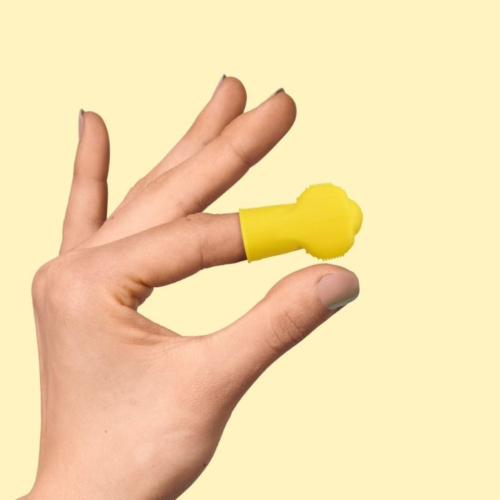 Spazzolino da dito in silicone doppio - Capriccio Baby