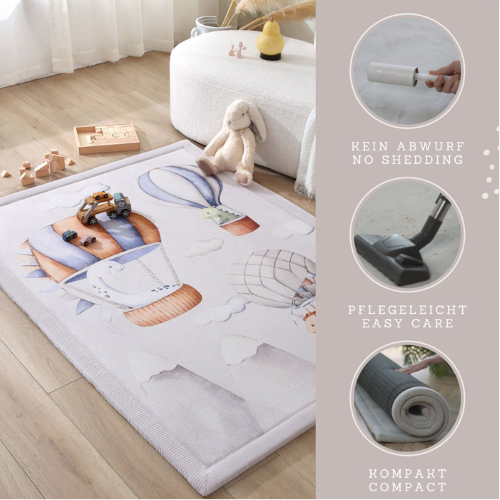 Alternative view of Tappeto Cloud Dinosaur Balloons 170 x 120 cm