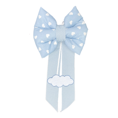 Fiocco Nascita Imbottito Cuori