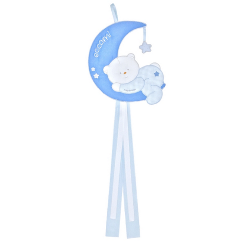 Fiocco Nascita Orsetto Luna 26 cm