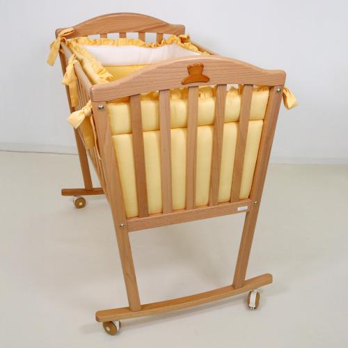 Alternative view of Tender Culla in legno con Tessile