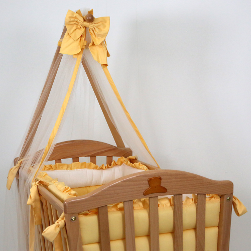 Tender Culla in legno con Tessile