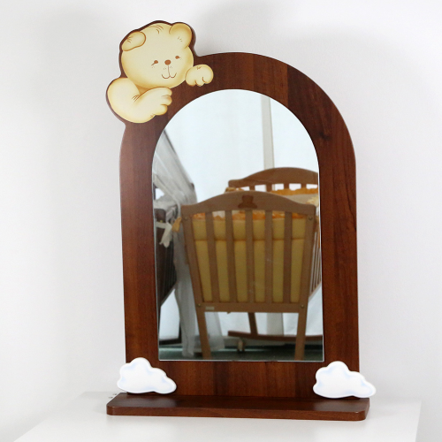 Specchio ORSO da Parete con Mensola