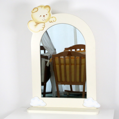 Specchio ORSO da Parete con Mensola