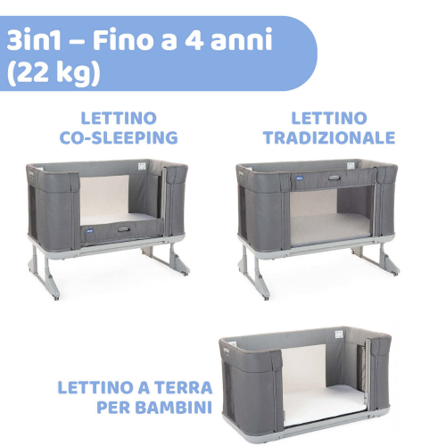 Lettino Cosleeping Next2Me Forever CHICCO vendita online Capriccio Baby